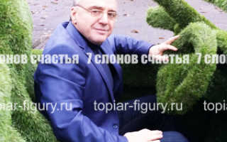 Топиарные фигуры из кустарников и травянистых растений