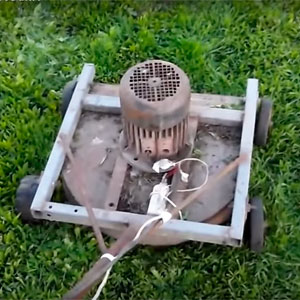 Электрическая газонокосилка своими руками сделанная