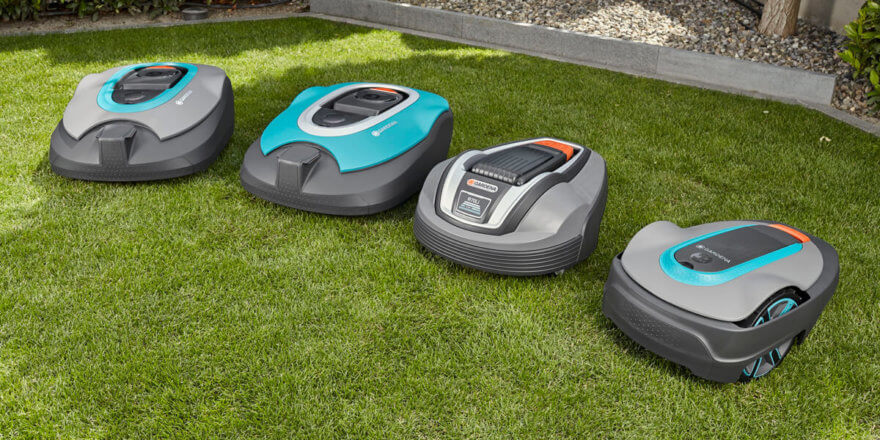 Робот газонокосилка электрическая самоходная gardena r li