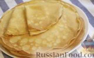 Классический рецепт блинчиков