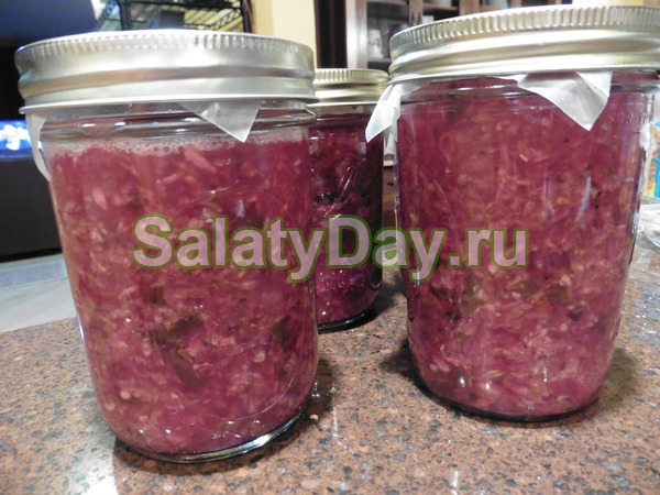 Краснокочанная капуста рецепты на зиму