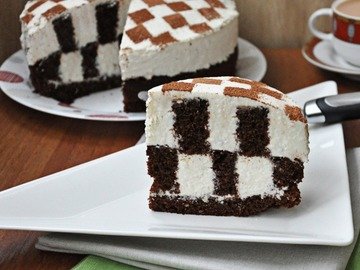 Торт шахматная доска рецепт