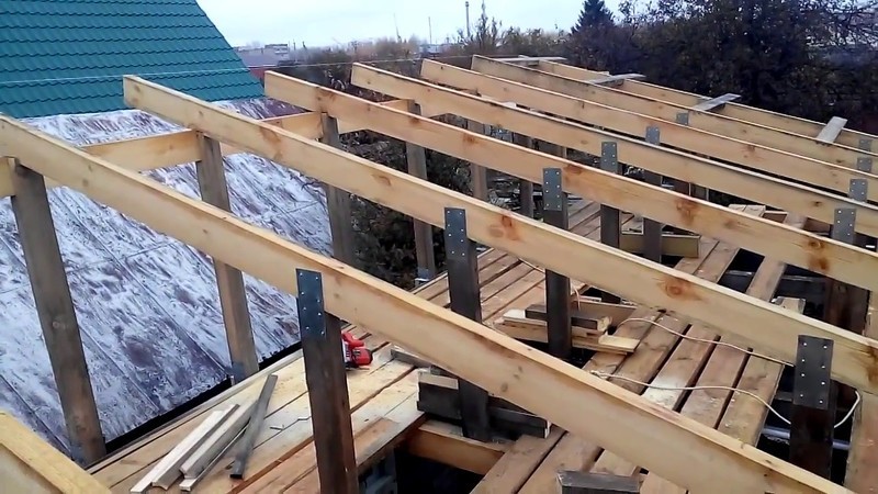 Гараж с простой железобетонной крышей