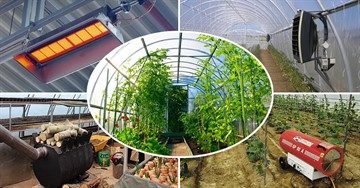Виды отопления пленочных теплиц