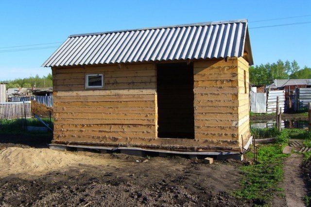 Строительство бани своими руками из бруса